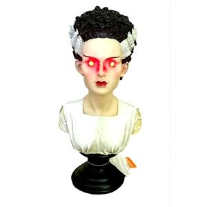 Halloween bride or frankestin head statue